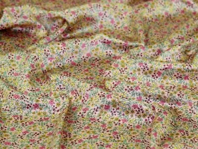 Liberty London Emilias Bloom Belgravia Silk Satin Fabric Pink - Per Metre • £53.99