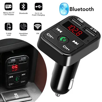 Bluetooth 5.0 Car Wireless Adapter FM Transmitter MP3 Radio Car Kit 2USB Charger • $6.99