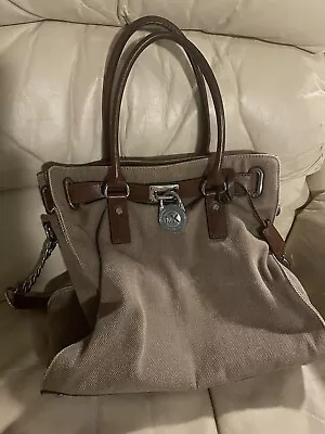 Michael Kors Hamilton Canvas Handbag • $75