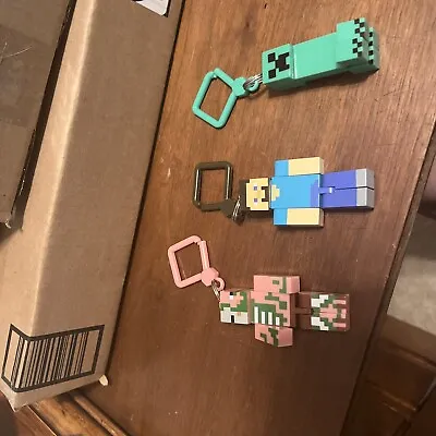 3 Minecraft   KeyChains Backpack Key Chain • $7