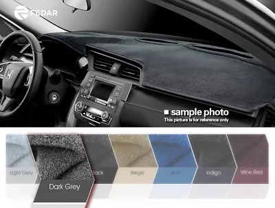 Dark Grey Dashboard Mat Dash Cover Pad For 12-18 Volkswagen Beetle-Turbo Gauges • $28.39