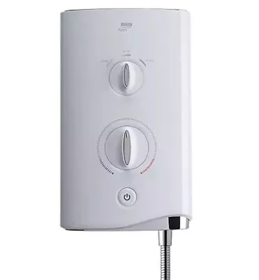 Mira Sport White / Chrome 7.5kw Electric Shower (241pm) • £169.99