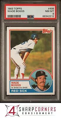 1983 Topps #498 Wade Boggs Rc Red Sox Hof Psa 8 • $0.99