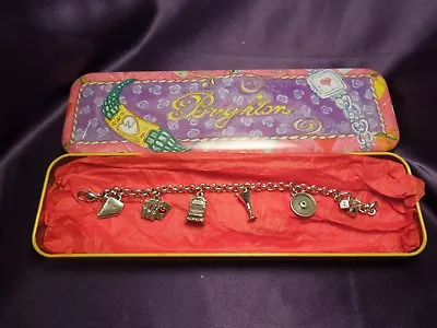 Brighton Nevada Las Vegas Charm Bracelet W/ Tin Case • $25