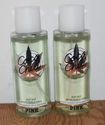 2 New Victoria's Secret Pink Coco Chill Sativa Seed Oil Calming Body Mist  Lot • $29.50