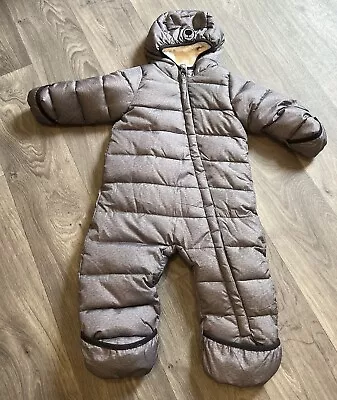 Neutral Baby Boys/Girls 9-12months Snowsuit / Pramsuit / All In One Coat • £5