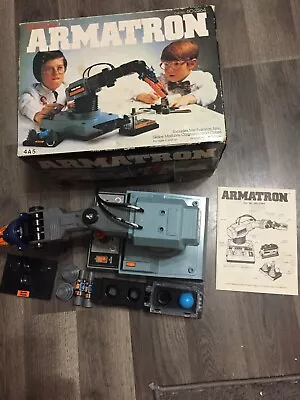 Radio Shack Armatron Robot Arm 80s Toy Claw W Box & Manual 60-2364 - Works Great • $25