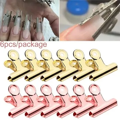 6/10pcs Russian C Curve Nail Pinching Clips French Nail Form Multi Function Tool • $27.34