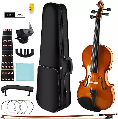 Adults Kids Violin - Premium Violin For Kids Beginners Ready To Play 4/4 Violin  • $51.17