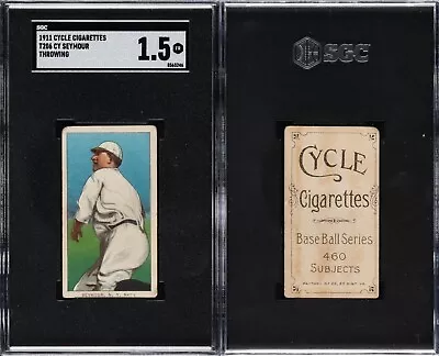 1909-11 T206 Cy Seymour Throwing New York Giants SGC 1.5 ***Low Pop Cycle 460*** • $289.99