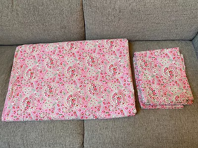 £35 • Buy Cath Kidston IKEA ROSALI PINK PAISLEY King Quilt Cover 4 Pillowcases Set