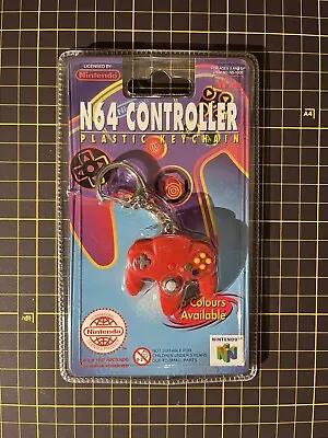 Vintage N64 Controller Plastic Keychain Red Nintendo 1997  Factory Sealed *RARE • $49.90