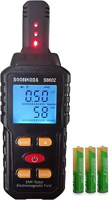 3 In 1 EMF MeterEmf ReaderElectromagnetic Field Radiation DetectorEmf Tester  • $26.79