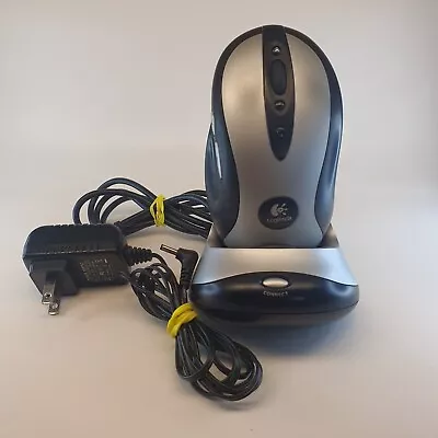 Vintage Logitech MX700 Cordless Optical Mouse With Docking Station Tested • $40.24