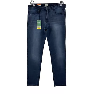 Camel Active Dark Blue Mens Stretch Slim Fit Jeans Size W34 L34 • £27.99