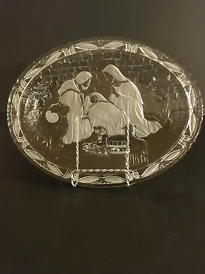 Vintage Mikasa The Nativity Scene  9  Oval  Serving Platter Made In Germany MINT • $13.85