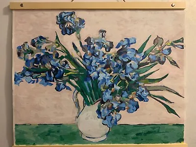 Van Gogh' S Irises  Blue I  COMPLETED Paint By Number Acrylic 16  X 20  PBN • $15