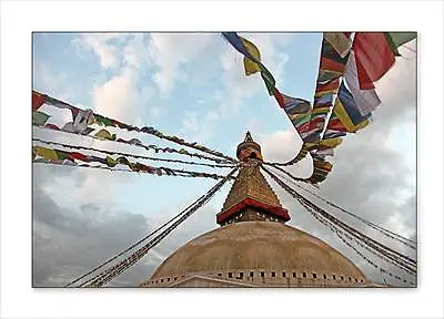 £2.99 • Buy 25 Tibetan Buddhist Prayer Flag 5 X5   Wind Horse Om Handmade Nepal FAIRTRADE