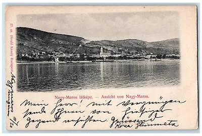 Nagymaros Pest Hungary Postcard Ansicht Von Nagy-Maros River Scene 1900 Antique • $39.95