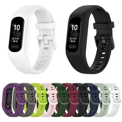 Wristband Silicone Strap Wrist Watchband Watch Band For Garmin Vivosmart 5 • $8.95