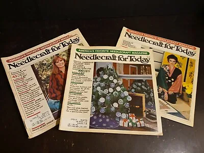 $9.34 • Buy 3 Needlecraft For Today 1981 & 1982 Magazines Patterns Knit Crochet Cross Stitch