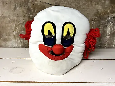 Vintage 1988 Spear Head Clown Costume Head Stuffed Scary Horror Halloween • $39.99