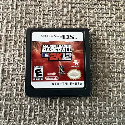 Major League Baseball 2K12 / Nintendo DS 2012 / Cartridge Only • $4.24