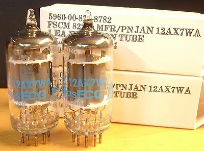 TUBES 2 New Philips 12AX7WA Blue Label Matching 12AX7A NOS NIB USA Hickok Tested • $229.99