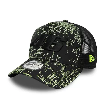 New Era VR46 Valentino Rossi Black Trucker Baseball Cap Adjustable Free UK Ship • $47.18