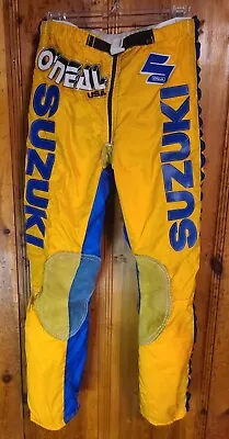 *vintage O'neal Protection Motocross Pants - Suzuki Logo - Size 30 Men's* • $175