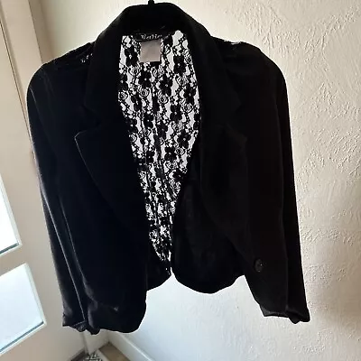 Valia Black Lace Blazer M • £4.75