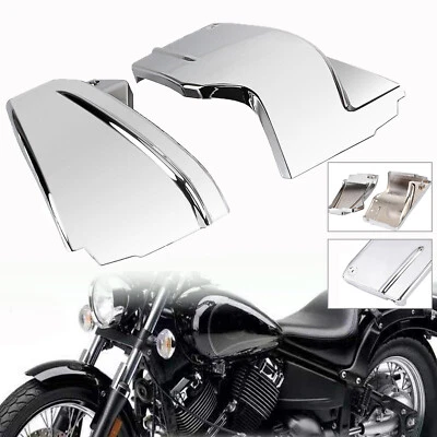 $35.98 • Buy Motorcycle Chrome Battery Side Covers For Yamaha V Star 650 XVS650AT Silverado