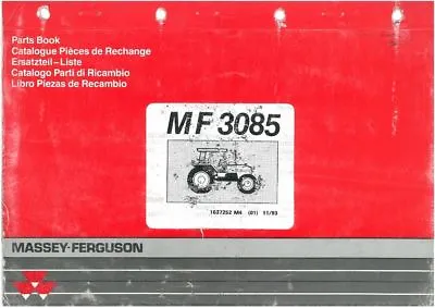 £36.99 • Buy Massey Ferguson Tractor MF3085 Parts Manual - MF 3085