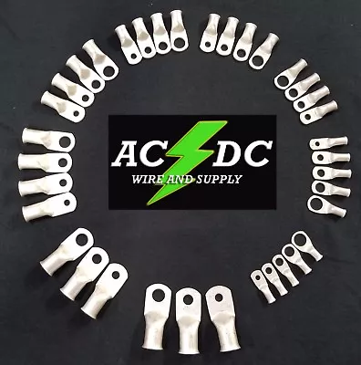 AC/DC WIRE TINNED Copper Lug Ring Terminals Battery Wire Welding Cable AWG • $6.88