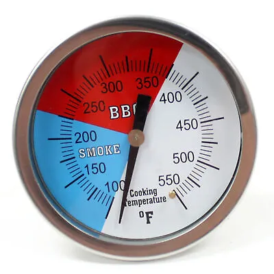 3  Temperature Thermometer Gauge | Barbecue BBQ Grill Smoker Pit Thermostat • $9.99