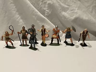 Warriors Of The World By Marx Mixed Lot Of 8 Viking Roman Soldiers Toy Soldiers • $5