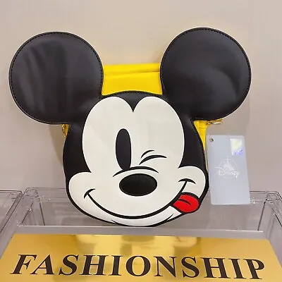 Authentic Shanghai Disney Mickey Mouse Head Shoulder Crossbody Bag • $39.98