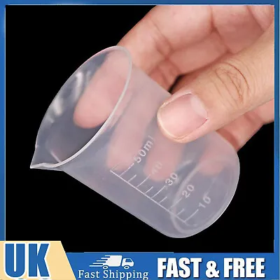 50-500ml Small Measuring Cup Transparent Jug Tool Kitchen Beaker Plastic UK • £4.59
