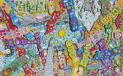 JAMES RIZZI Uptown Downtown Eastside Westside Hand Signed 1995 3D Serigraph Art • $5950