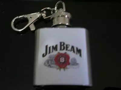 $8.95 • Buy Jim Beam Hip Flask 1oz Key Ring Bourbon Barware