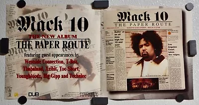 Mack 10 - The Paper Route 12x24 Original Promotional Poster 2000 • $19.98