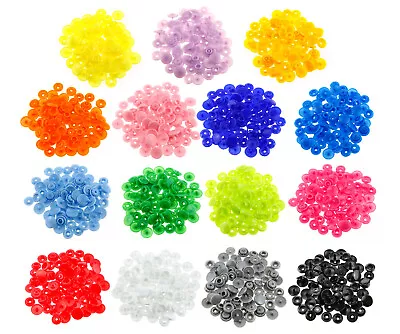 15 Colors 300 Sets KAM Snaps T5 Snap Starter Plastic Popper Fasteners Buttons • £9.01