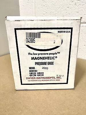 Dwyer 2005 Magnehelic Differential Pressure Gage Gauge- New In Box • $55