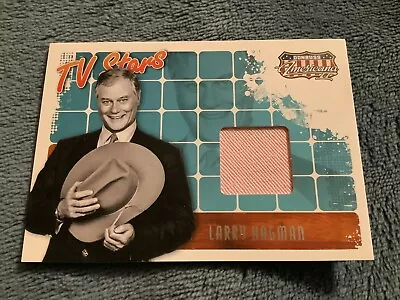 Larry Hagman Worn Pink Swatch Materials Card 2008 Donruss Americana Ii Tv Stars • $0.99