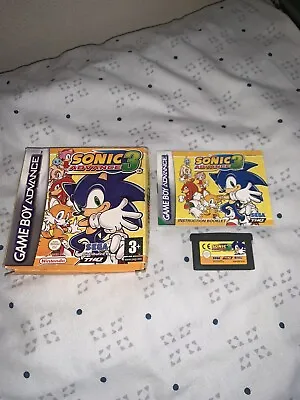 Sonic Advance 3 Gameboy Advance Boxed Complete With Manual Tested And Working  • £34.95