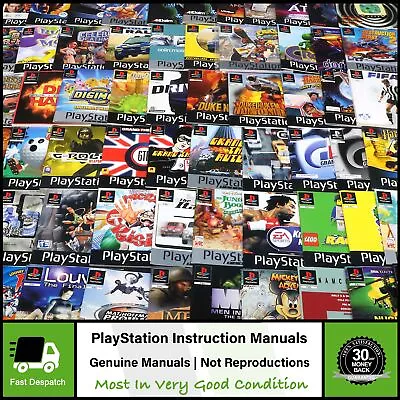 Original Instruction Manuals Paperwork For Sony PlayStation PS1 PSOne Games • £2.97