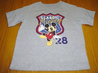 New Disney Mickey Mouse Classic Vintage Style Gray T-shirt  Baby Boys 24 Months • $9