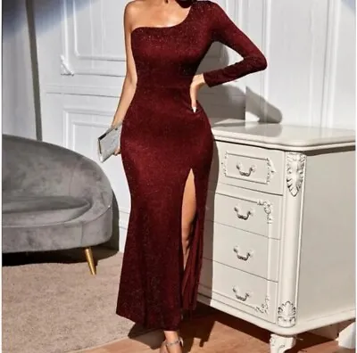 Elegant Prom Gown Mermaid Dress For Women Formal One Shoulder - Size Unknown • $9