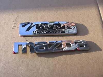 👉mazda Miata Mx-5 Exterior Rear Bumper Chrome Plastic Emblem Badge Logo---nice • $34.95