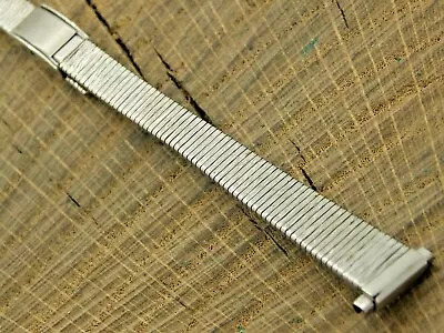 Speidel Vintage NOS Unused Stainless Sliding Clasp Watch Band 9mm-12mm Ladies • $29